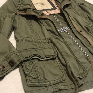 Abercrombie & Fitch green utility /military jacket